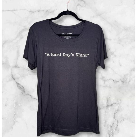 The Beatles The Chelsea Boot Co A Hard Day’s Night Black Graphic Tee Size XL - Picture 1 of 5